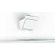 Bosch Serie 4 DWK67IM20 cappa aspirante Cappa aspirante a parete Acciaio inossidabile, Bianco 660 m³/h A 7