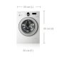 Samsung WF 8800 BPH lavatrice Caricamento frontale 8 kg 1000 Giri/min Bianco 4