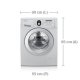 Samsung WF9700N5V lavatrice Caricamento frontale 7 kg 1000 Giri/min Argento, Bianco 3