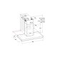 Hotpoint HHBS 9.5 F AM X cappa aspirante Cappa aspirante a parete Acciaio inossidabile 581 m³/h C 3