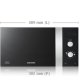 Samsung GE82V forno a microonde 23 L 850 W Argento 3