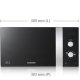 Samsung GE82VT-SX forno a microonde 23 L 850 W Argento 6