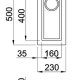 Elleci Quadra 50 M70 Lavello ad incasso Rettangolare Metaltek 3