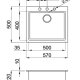 Elleci Quadra 105 Lavello sottopiano Rettangolare Metaltek 3