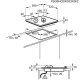Electrolux PVB64NUOV Bianco Da incasso 60 cm Gas 4 Fornello(i) 8