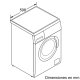 Siemens WM10Q31XEE lavatrice Caricamento frontale 7 kg 1000 Giri/min Argento, Acciaio inossidabile 3