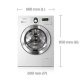 Samsung WF1804WPC lavatrice Caricamento frontale 8 kg 1400 Giri/min Bianco 3