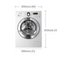 Samsung WF1804WPC lavatrice Caricamento frontale 8 kg 1400 Giri/min Bianco 5