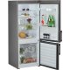 Whirlpool WBE 2614 IX frigorifero con congelatore Libera installazione 258 L Acciaio inossidabile 3