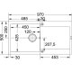 Franke MRG 611-L Lavello montato su piano Rettangolare Fragranito 3