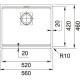 Franke Kubus 2 KNG 110-52 Lavello sottopiano Rettangolare Fragranito 3