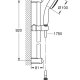 GROHE Tempesta 100 sistema di doccia Cromo 3