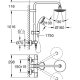 GROHE Vitalio Start System 160 sistema di doccia Cromo 3