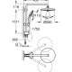 GROHE Vitalio Joy System 260 sistema di doccia Cromo 3