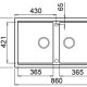 Elleci Best 450 Standard G59 Lavello montato su piano Rettangolare Granitek 3