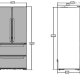Beko GNE60522X frigorifero side-by-side Libera installazione 539 L Acciaio inossidabile 3
