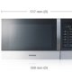 Samsung MW109MST forno a microonde 28 L 1000 W Nero, Argento 6