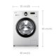 Samsung WF8604FEA lavatrice Caricamento frontale 6 kg 1400 Giri/min Nero, Cromo 3