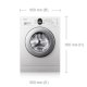 Samsung WF8714ADV lavatrice Caricamento frontale 7 kg 1400 Giri/min Bianco 3
