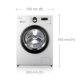 Samsung WF8614FEA lavatrice Caricamento frontale 6 kg 1400 Giri/min Argento 3