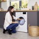 Beko WDEX854044Q0W lavasciuga Libera installazione Caricamento frontale Bianco D 7