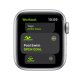 Apple Watch SE GPS, 40mm in alluminio argento con cinturino Sport Bianco 4