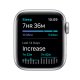Apple Watch SE GPS, 40mm in alluminio argento con cinturino Sport Bianco 6