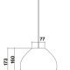 Falmec Sophie Lamp lampada a sospensione Supporto flessibile LED Antracite 6