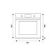 Bertazzoni F605HEREKAX forno 76 L 2100 W A Avorio, Acciaio inossidabile 5