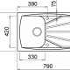 Elleci Living 300 M79 Lavello montato su piano Rettangolare Metaltek 3