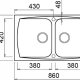 Elleci Living 450 M79 Lavello montato su piano Rettangolare Metaltek 3