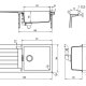 Schock Signus D100L Lavello montato su piano Rettangolare Cristadur 3