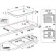 Whirlpool Piano cottura a induzione in vetroceramica - WF S0377 NE/IXL 19