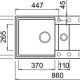 Elleci Easy 425 Lavello montato su piano Rettangolare Metaltek 3