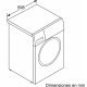 Bosch WAL28PH0ES lavatrice Caricamento frontale 10 kg 1400 Giri/min Bianco 7