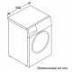 Bosch WNA14400ES lavasciuga Libera installazione Caricamento frontale Bianco E 8