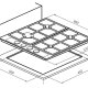 Bompani BO213NA/N piano cottura Acciaio inossidabile Da incasso Gas 4 Fornello(i) 3