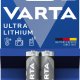 Varta Ultra Lithium, Batteria al litio, AA, Mignon, FR14505, Blister da 2 3