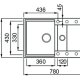 Elleci Easy 325 Lavello montato su piano Rettangolare Granitek 3