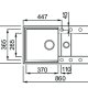 Elleci Easy 425 Lavello montato su piano Rettangolare Granitek 3