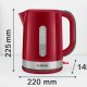 Bosch TWK6A514 bollitore elettrico 1,7 L 2200 W Grigio, Rosso 11