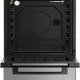 Beko FSG52010GXC cucina Gas Nero, Acciaio inossidabile A 4