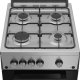 Beko FSG52010GXC cucina Gas Nero, Acciaio inossidabile A 6