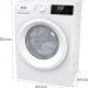 Gorenje W3D2A854ADPS/DE lavasciuga Libera installazione Caricamento frontale Bianco D 10