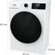 Gorenje WD2A964ADPS/DE lavasciuga Libera installazione Caricamento frontale Bianco D 11