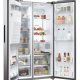 Haier SBS 90 Serie 5 HSW79F18CIMM frigorifero side-by-side Libera installazione 601 L C Platino, Acciaio inox 6