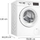 Bosch Serie 6 WUU28T22 lavatrice Caricamento frontale 9 kg 1400 Giri/min Bianco 5