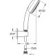 GROHE Tempesta Cosmopolitan 100 sistema di doccia Cromo 3