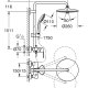 GROHE Vitalio Joy System 260 sistema di doccia Cromo 3