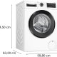 Bosch Serie 6 WGG24400GB lavatrice Caricamento frontale 9 kg 1400 Giri/min Bianco 6